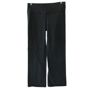 Tek Gear Women's Gray Mid Rise Straight Leg Stretch Pull On Yoga Pants Size L.